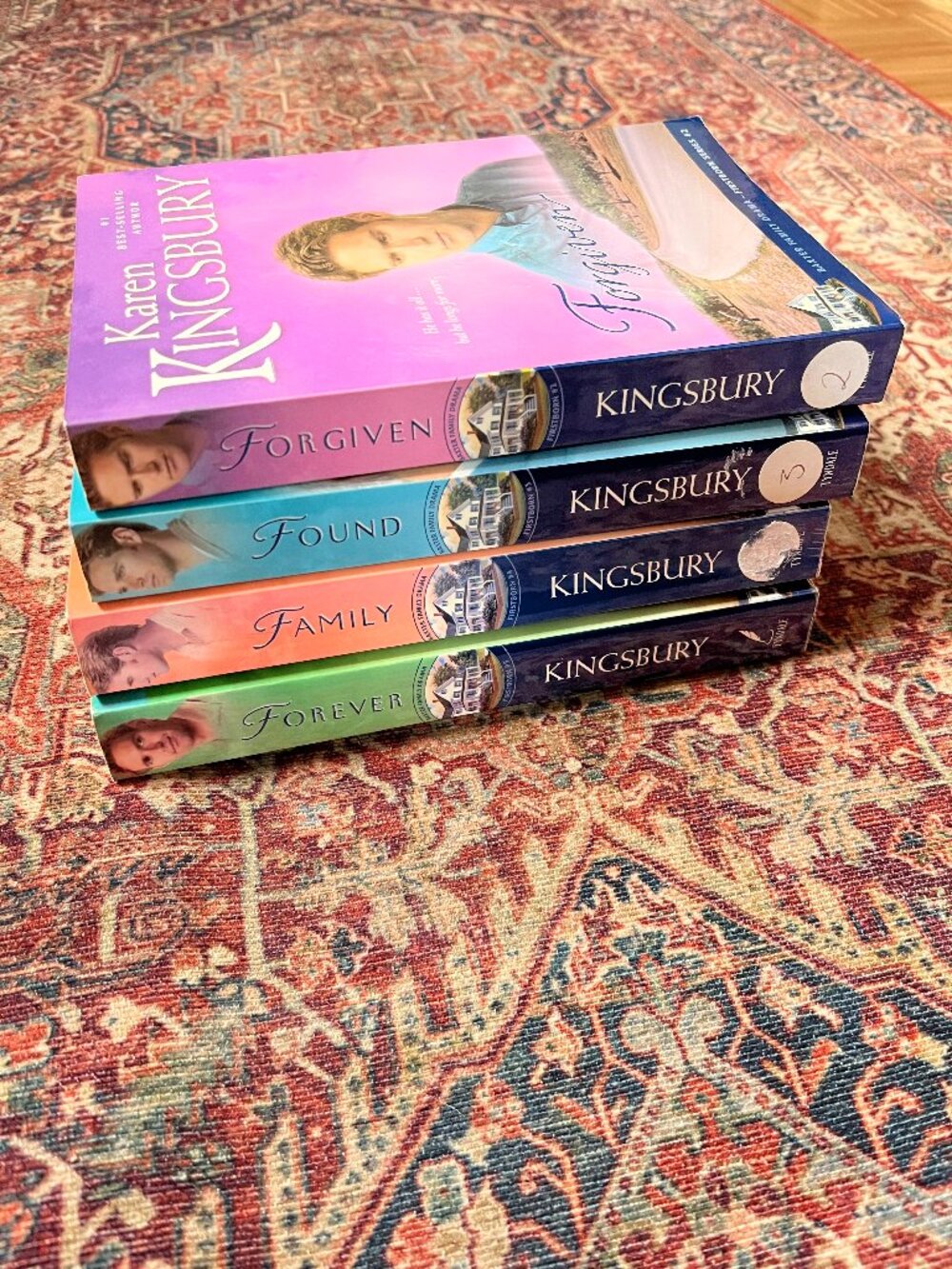 Karen Kingsbury Christian Fiction Book Lot - The Baxter Family Drama -